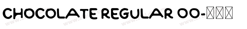 Chocolate Regular 00字体转换